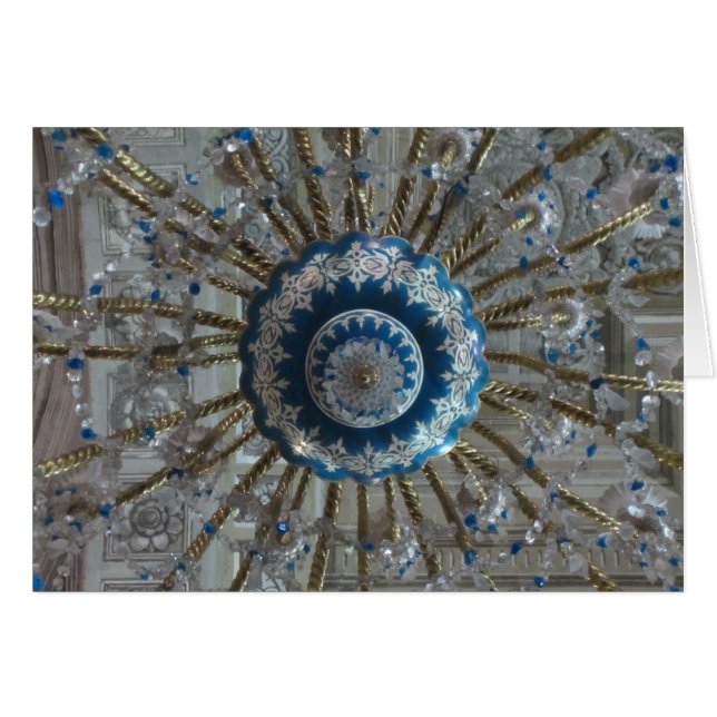 blue chandelier (Front Horizontal)