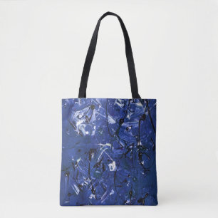Blue Chaos Tote Bag