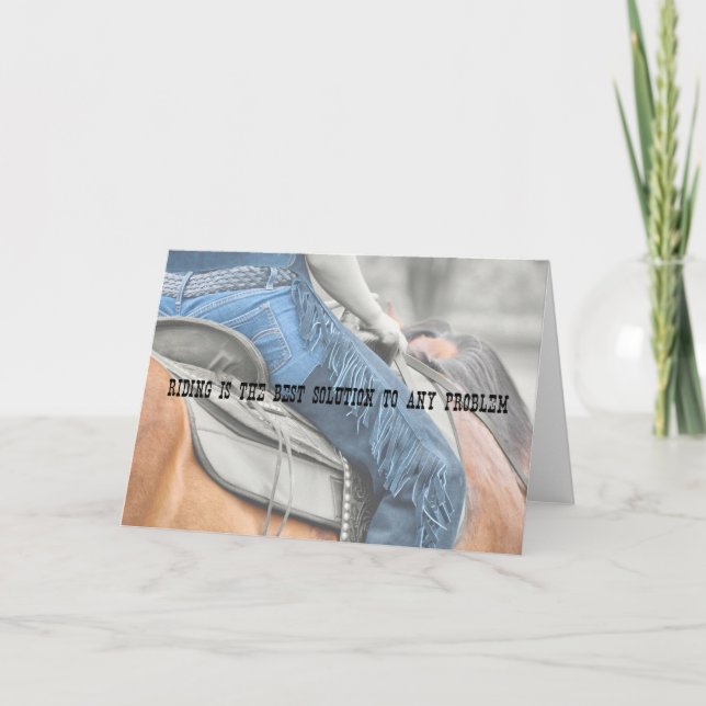 BLUE CHAPS Greeting Card (Front)
