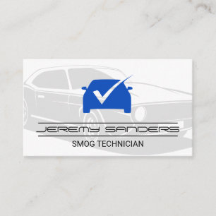 Blue Check Mark Logo Business Card