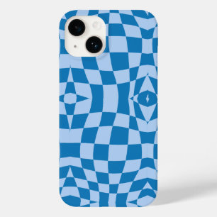 Blue Checkered Pattern  Case-Mate iPhone 14 Case