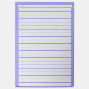 Blue Checklist Post-it Notes