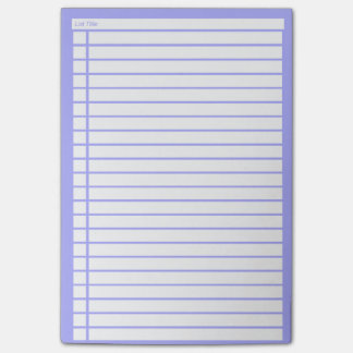 Blue Checklist Post-it Notes