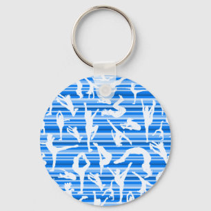 Blue Cheer Silhouette Keychain