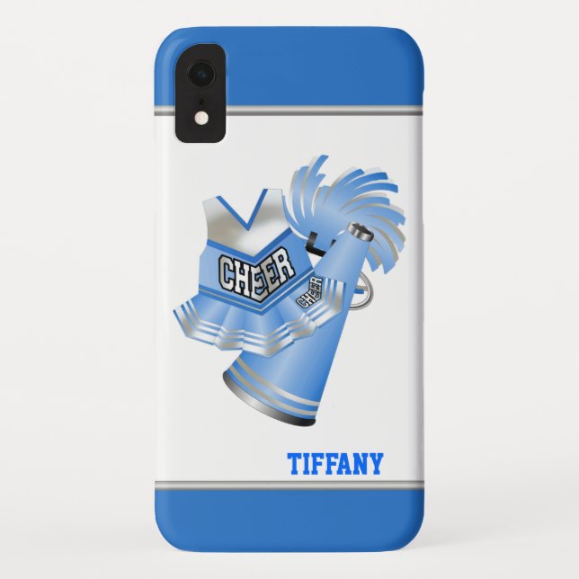Blue Cheerleader Custom Case-Mate iPhone Case (Back)