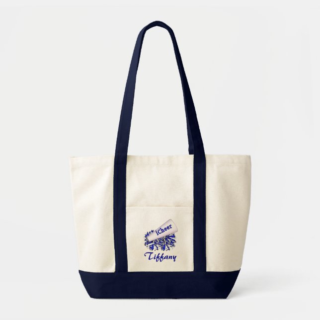 Blue Cheerleader Tote Bag (Front)