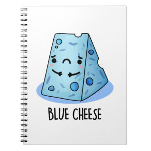 Blue Cheese Cute Food Pun Notebook