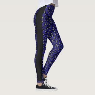 Blue Cheetah design pattern leggings