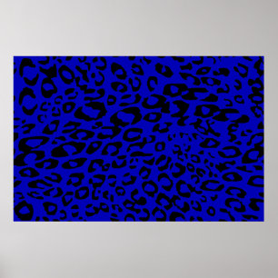 blue cheetah poster