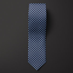 Blue Chemistry Beaker Tie