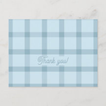 Blue Chequered Card