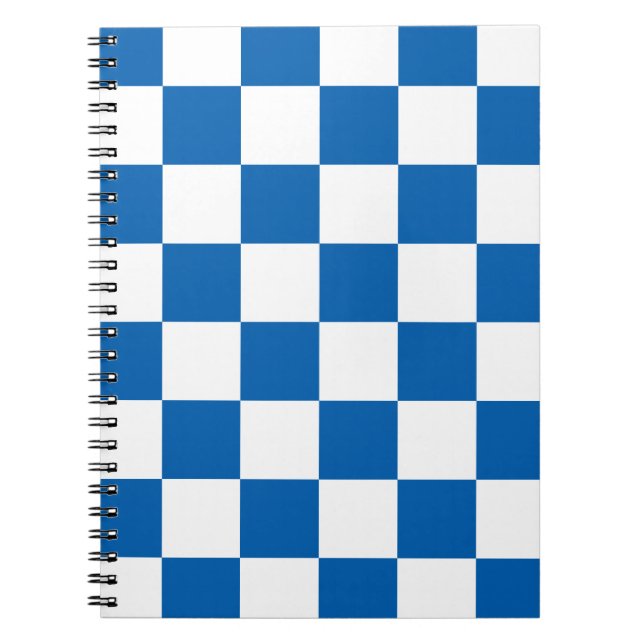 Blue Chequered Notebook (Front)
