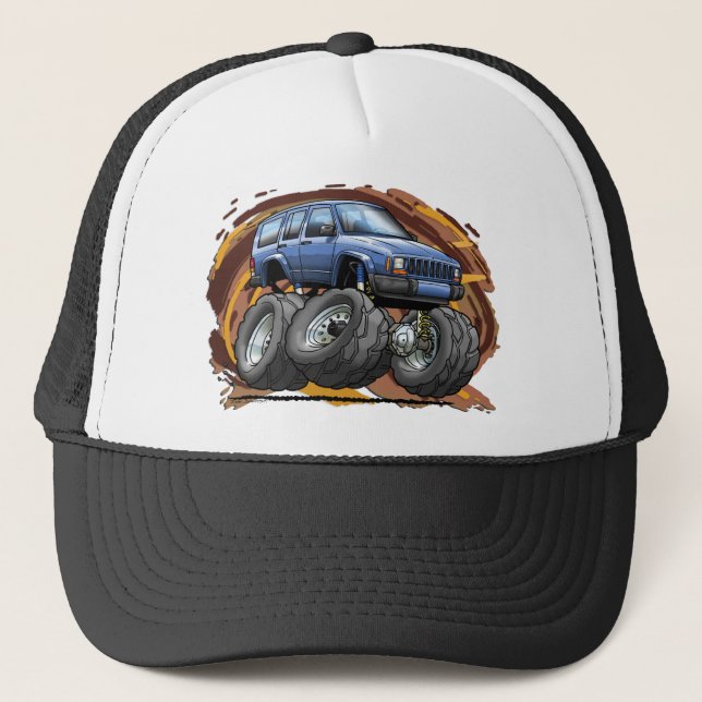 Blue_Cherokee Trucker Hat (Front)
