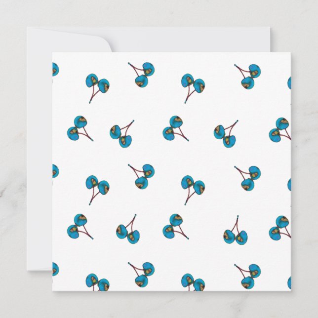 Blue Cherry Pattern (Front)