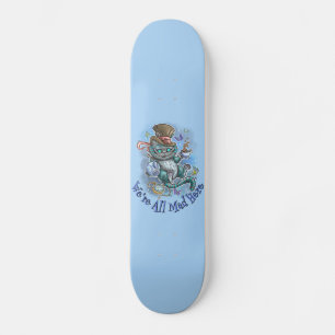 Blue Cheshire Cat  Skateboard