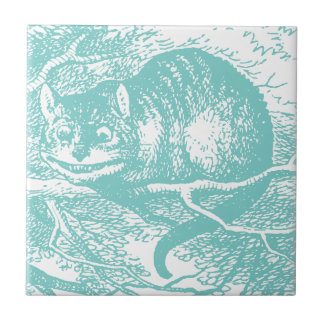 Blue Cheshire Cat Tile