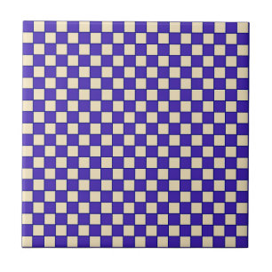 Blue Chess Ceramic Tile
