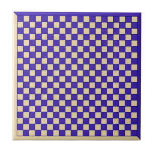 Blue Chess Ceramic Tile
