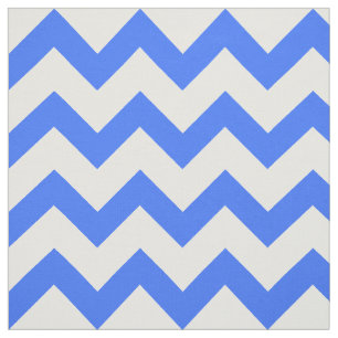 Blue Chevron Pattern Fabric