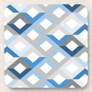 blue chevrons coasters