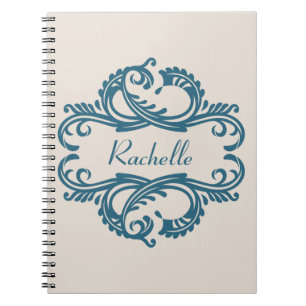 Blue Chic Damask Notebook