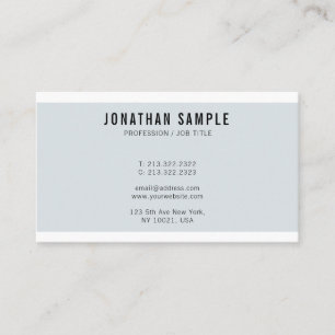Blue Chic Design New Gothic Font Professional Business Card