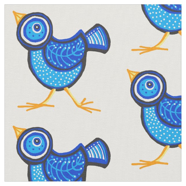 Blue chick fabric (Close Up)