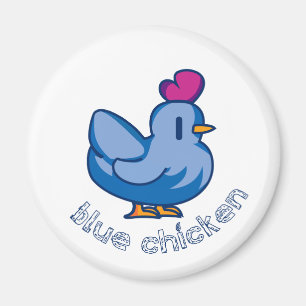 blue chicken magnet