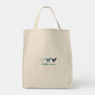 Blue Chicken Mum Mothers Day Tote