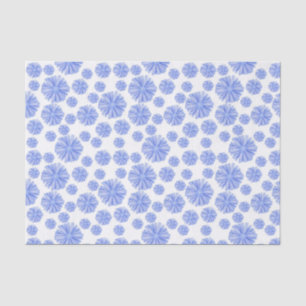 Blue Chicory Flower Tissue Paper
