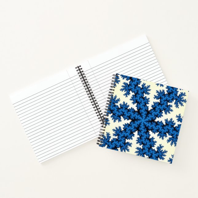 Blue China Snowflake Notebook (Inside)