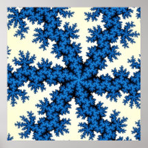 Blue China Snowflake