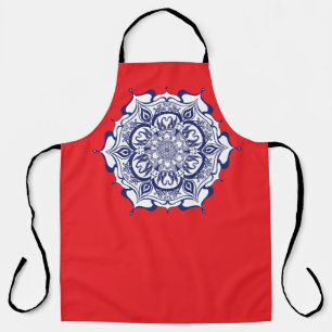 Blue China Style with creatures Apron