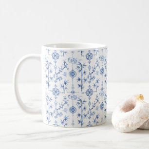 Blue Chinese Motifs Coffee Mug