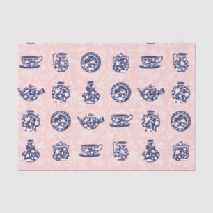 Blue Chinese Porcelain Tissue Paper