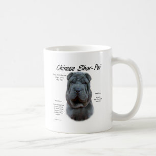 Blue Chinese Shar Pei History, Sharpei, Shar-pei Coffee Mug