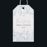 Blue Chinoiserie Floral Bridal Shower favour tags, Gift Tags<br><div class="desc">This stylish & elegant Bridal shower invitation features gorgeous blush and blue hand-painted watercolor wildflowers arranged as a lovely bouquet and elegant calligraphy script that's perfect for spring,  summer,  or fall weddings.</div>