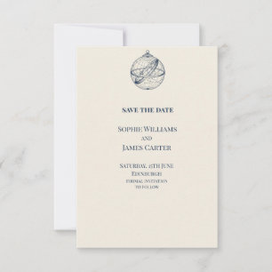Blue Chinoiserie Garden Wedding Save the Date