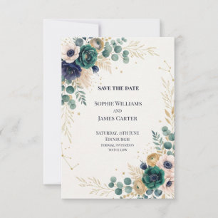 Blue Chinoiserie Garden Wedding Save the Date