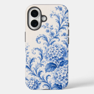 Blue Chinoiserie Hydrangea Phone Case