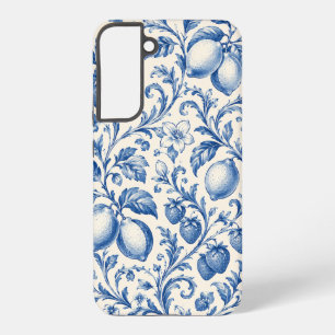 Blue Chinoiserie Lemon Strawberry Phone Case
