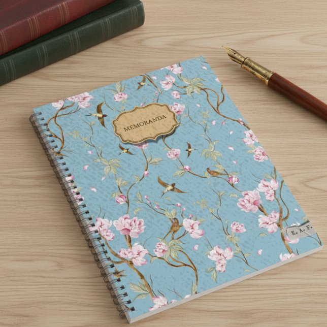 Blue Chinoiserie Memoranda  Notebook (Creator Uploaded)