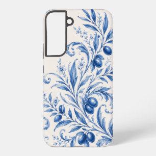 Blue Chinoiserie Olive Branch Phone Case