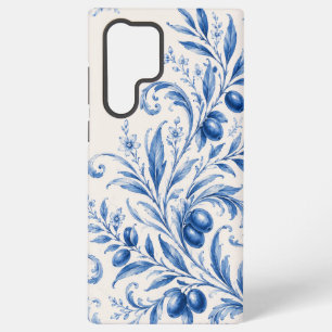 Blue Chinoiserie Olive Branch Phone Case