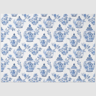 Blue Chinoiserie Pattern Tissue Paper