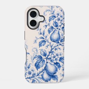 Blue Chinoiserie Pear Blossom Phone Case