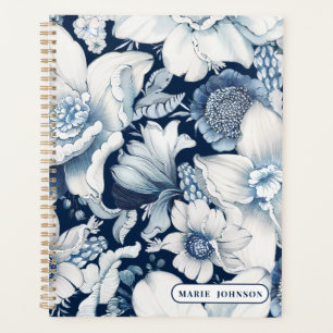 Blue Chinoiserie Personalized Planner