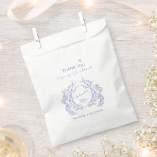 Blue Chinoiserie Wedding Favour Bag
