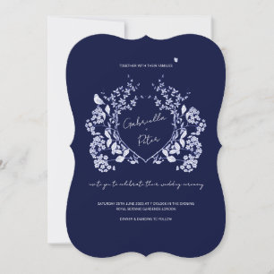 Blue Chinoiserie Wedding Invitation