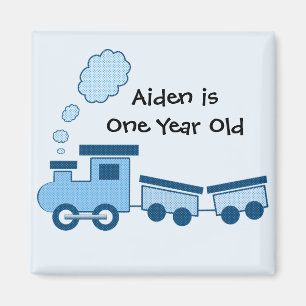 Blue Choo Choo Train Magnet